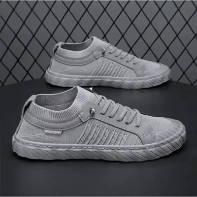 Casual Breathable Soft Sole Lace up Sneakers - KBC0419